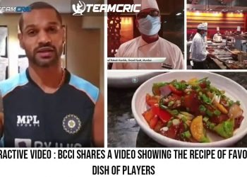 Attractive video : BCCI shares a video showing the recipe of favorite dish of players