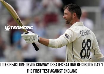 Twitter Reaction Devon Conway creates batting record on Day 1 of the first Test against England