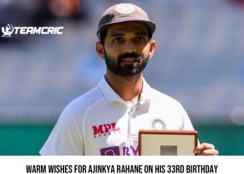 Warm wishes for Ajinkya Rahane on his 33rd birthday