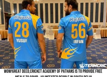 Wow!Great deed,Cricket Academy of Pathans is to provide free meals to COVID -19 infected people in South Delhi