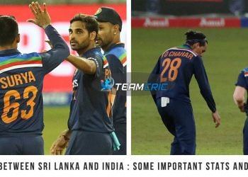 1st T20I between Sri Lanka and India