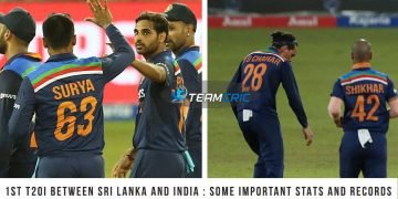 1st T20I between Sri Lanka and India