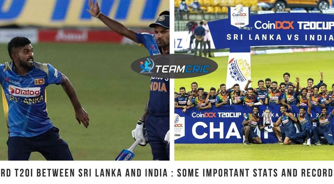 3rd T20I between Sri Lanka and India