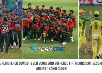 Australia registered lowest-ever score and suffered fifth consecutive series defeat , Bangladesh defeated Australia in final match of 5-match series