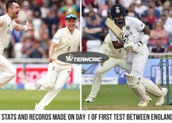 Important Stats and records made on day 1 of first Test between England and India