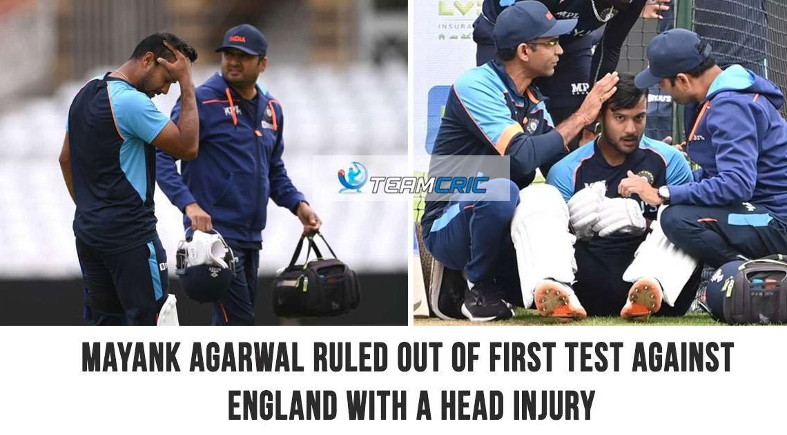 Mayank Agarwal ruled out of 1st Test between England and India