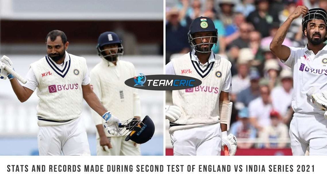 Stats and records made during second Test of England vs India series 2021