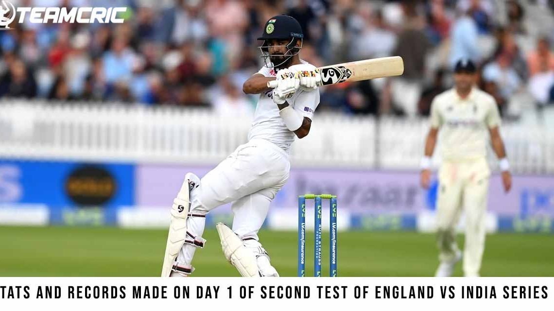 Stats and records made on day 1 of second Test of England vs India series