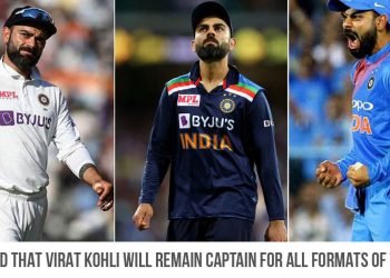 BCCI stated that Virat Kohli will remain captain for all formats of the match