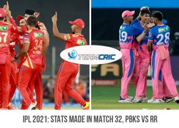 IPL 2021 Stats made in match 32, PBKS vs RR