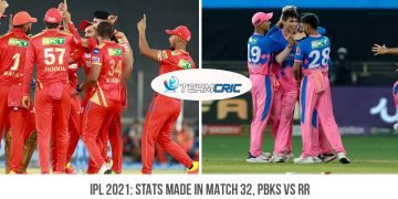 IPL 2021 Stats made in match 32, PBKS vs RR