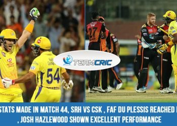 IPL 2021 Stats made in match 44, SRH vs CSK , Faf du Plessis reached milestone , Josh Hazlewood shown excellent performance